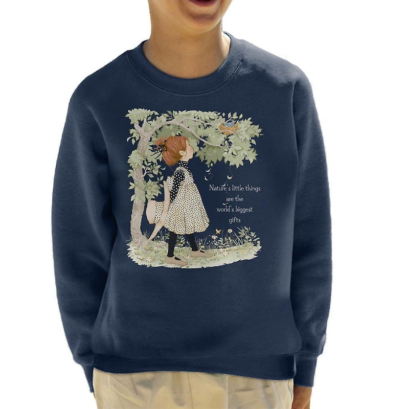 Holly Hobbie Natures Little Things Light Text Kid’s Sweatshirt