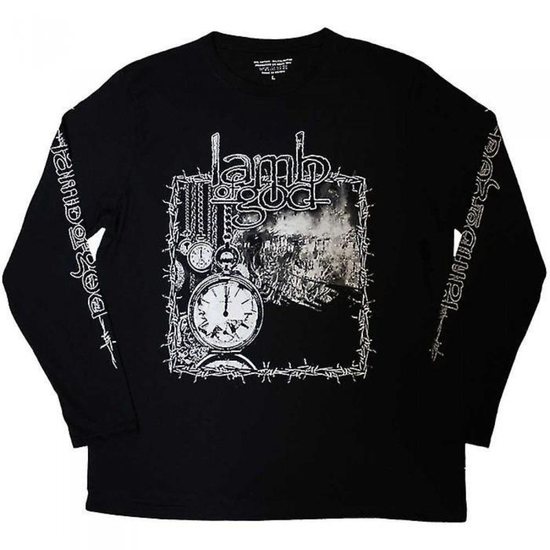 Lamb Of God Unisex Adult Barbed Wire Long-Sleeved T-Shirt
