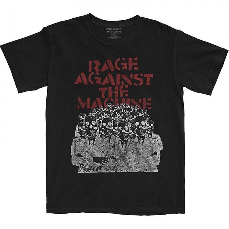 Rage Against the Machine Unisex Adult Crowd Masks Cotton T-Shirt