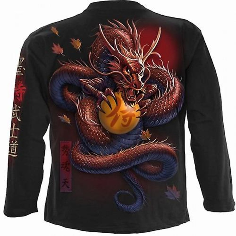 Spiral Direct Unisex Adult Samurai Long-Sleeved T-Shirt