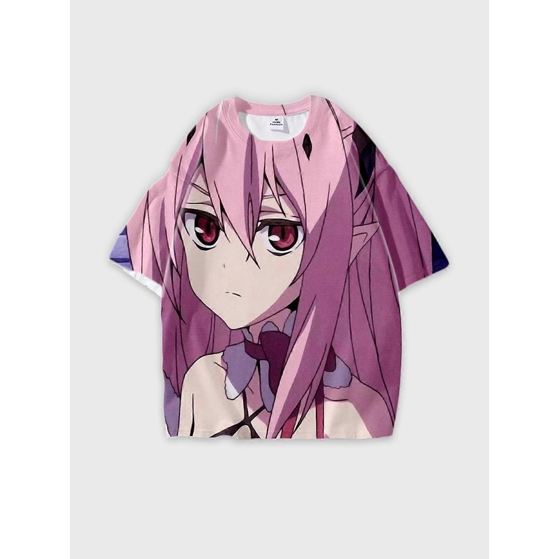 T-Shirt Round Neck, Loose Short Sleeve Seraph of the end Krul Tepes Graphic Tee, Unisex Summer Casual Top U917
