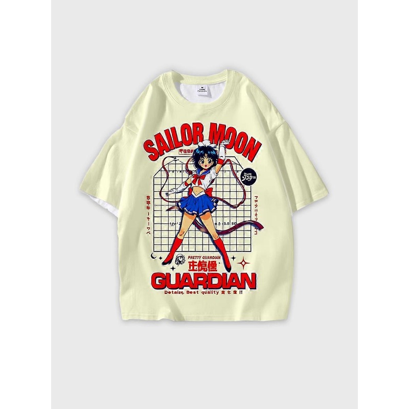 T-shirt Short Sleeve Round Neck Summer Casual Loose Fit Model P2165