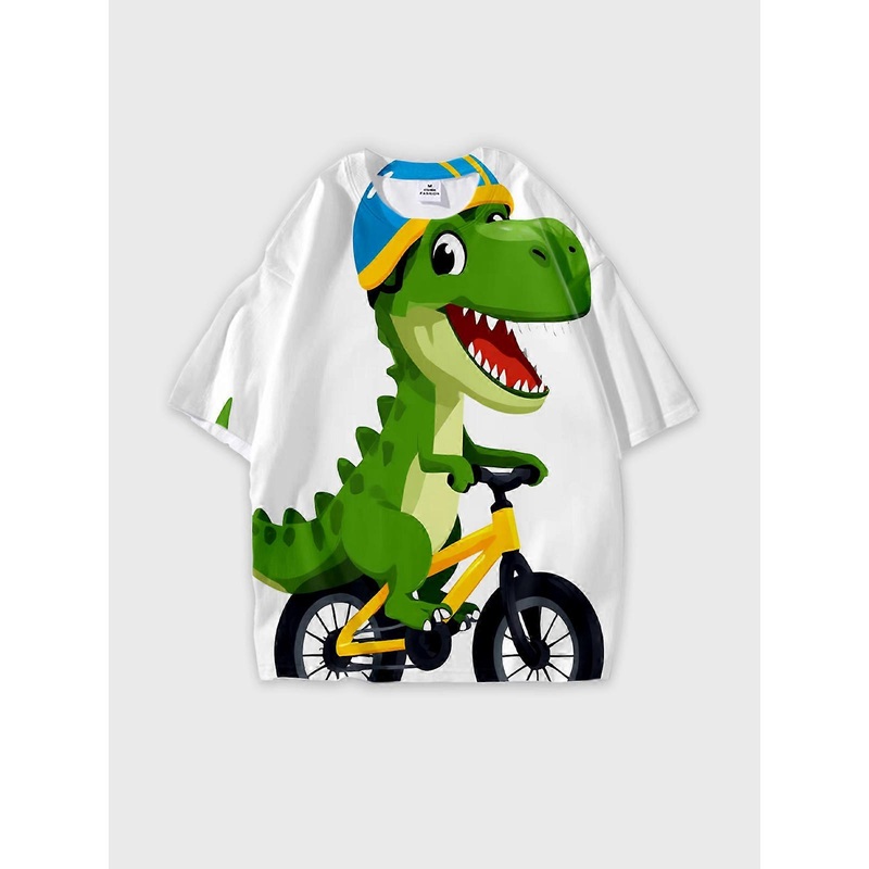 T-Shirt Short Sleeve Round Neck, Summer Casual Loose Graphic Tee, Unisex Pattern U1929