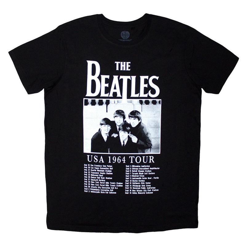 The Beatles Tour 1964 Tour Dates T Shirt