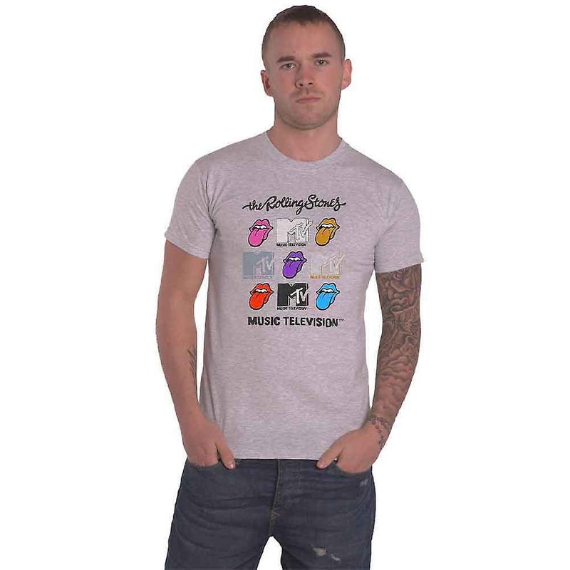 The Rolling Stones MTV Grids Logo T Shirt