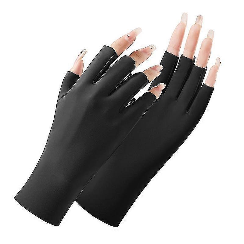 Women’s Breathable Gloves Summer UV Protection Sunscreen Ice Silk Thin Gloves Mesh Breathable Driving Gloves