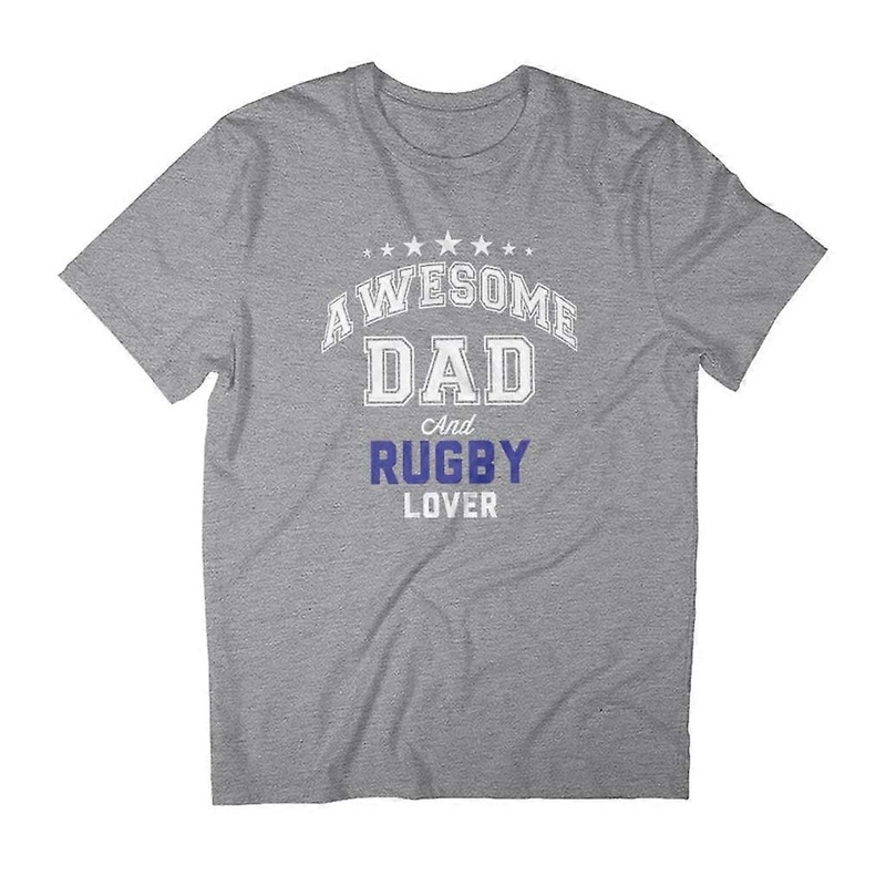 Awesome Dad And Rugby Lover Men’s Father’s Day T-Shirt