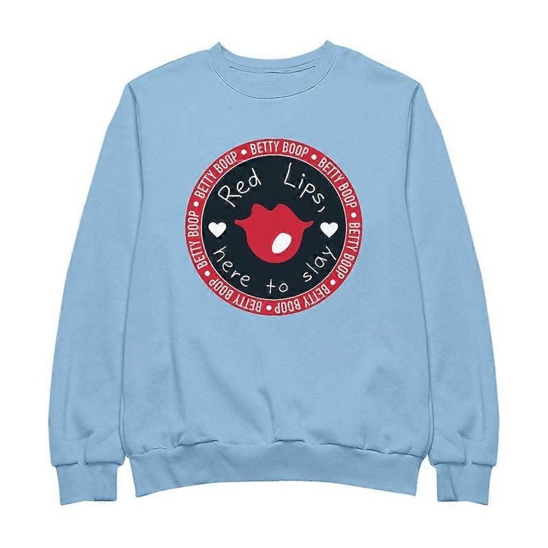 Betty Boop Red Lips Here To Slay Women’s Sweatshirt