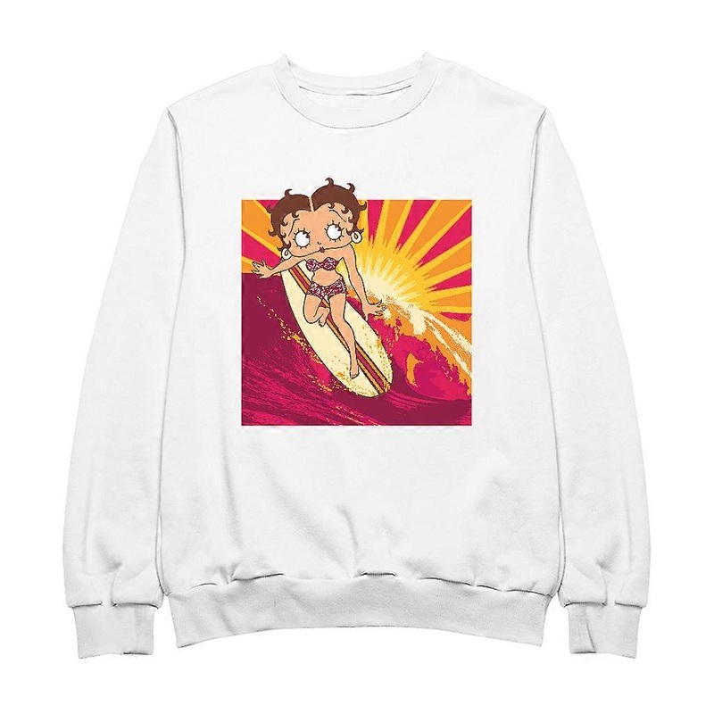 Betty Boop Sunset Surfer Women’s Sweatshirt
