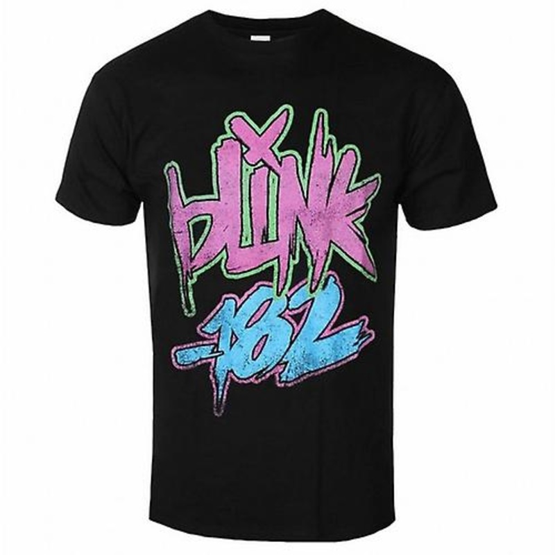 Blink 182 Unisex Adult Neon Logo T-Shirt