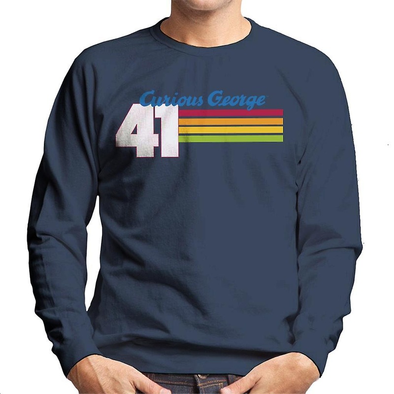 Curious George 41 Race Stripes Men’s Sweatshirt