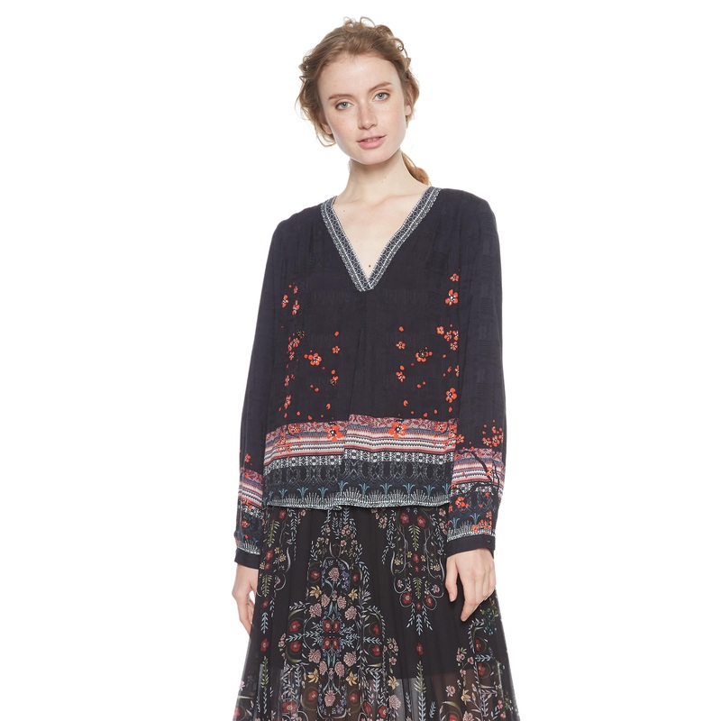 Desigual Women’s Louise Ethnic Floaty Blouse