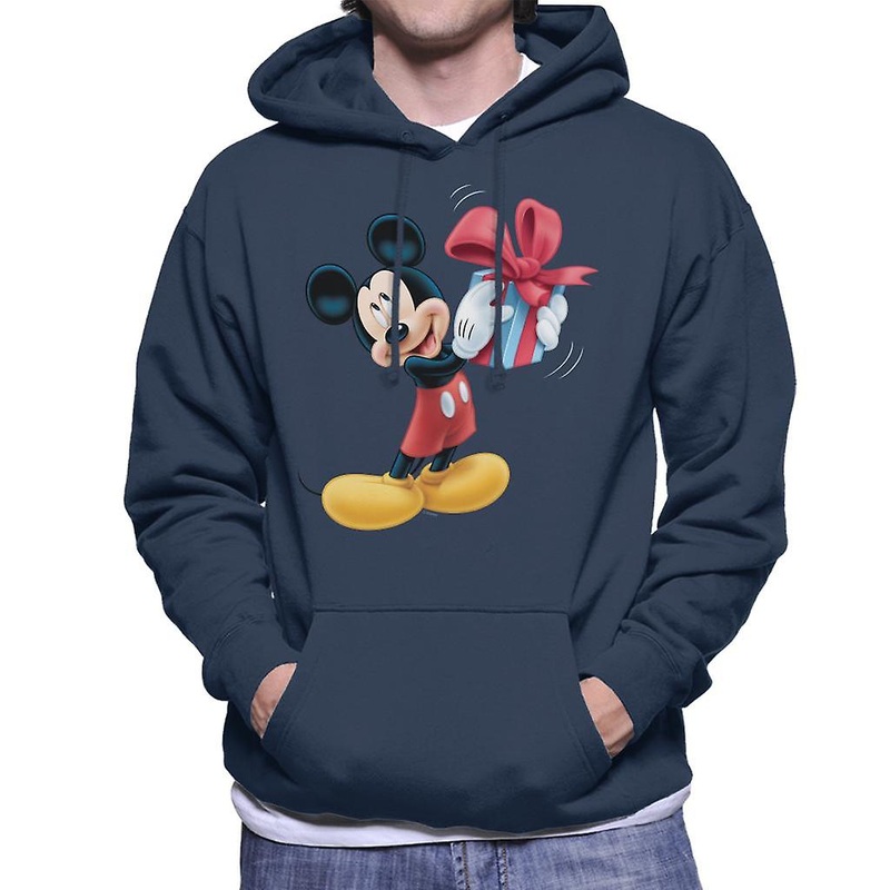 Disney Mickey Mouse Christmas Present Men’s Hooded Sweatshirt