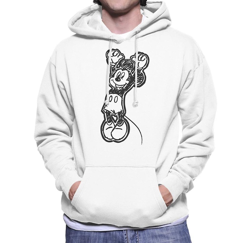 Disney Mickey Mouse Sketch Jump For Joy Men’s Hooded Sweatshirt