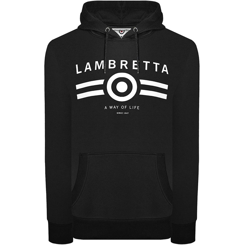 Lambretta Mens Logo Pullover Hoody Sweater Sweatshirt Hoodie Top