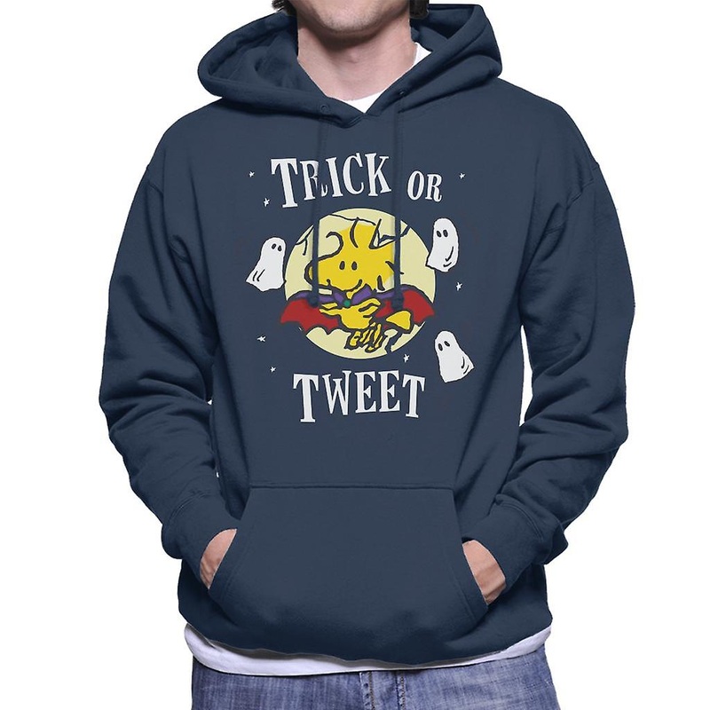 Peanuts Halloween Trick Or Tweet Woodstock Men’s Hooded Sweatshirt