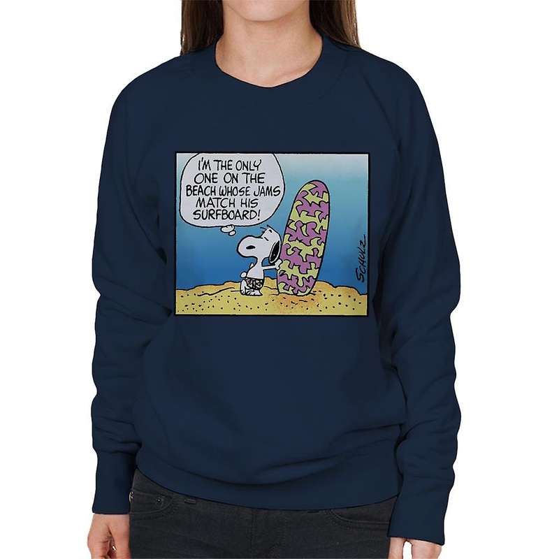 Peanuts Snoopy Matching Jams And Surfboard Women’s Sweatshirt