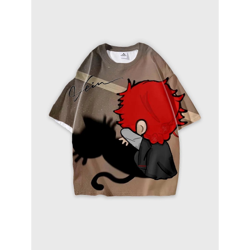 T-Shirt Round Neck, Loose Short Sleeve Link Click Graphic Tee, Unisex Summer Casual Top W3266