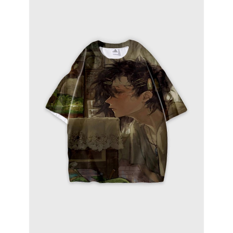 T-Shirt Short Sleeve Round Neck, Summer Casual Loose Graphic Tee, Unisex Stardew Valley Sebastian U783