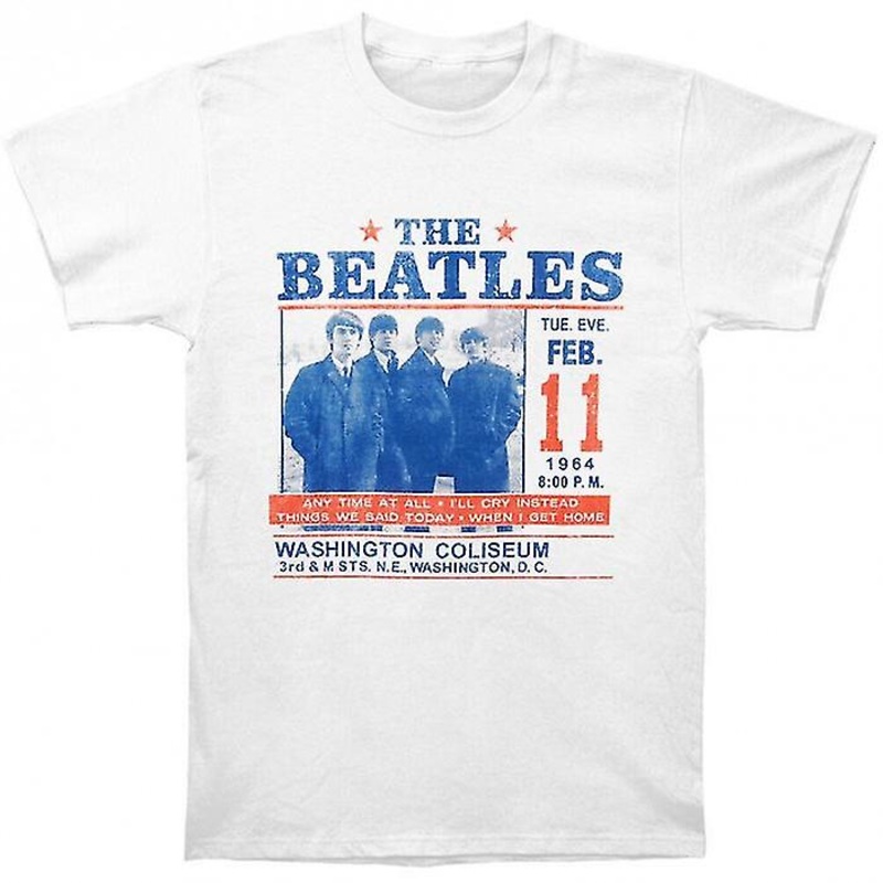The Beatles Unisex Adult Washington Coliseum T-Shirt