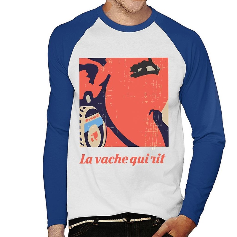 The Laughing Cow Earring Close Up Men’s Baseball Long Sleeved T-Shirt