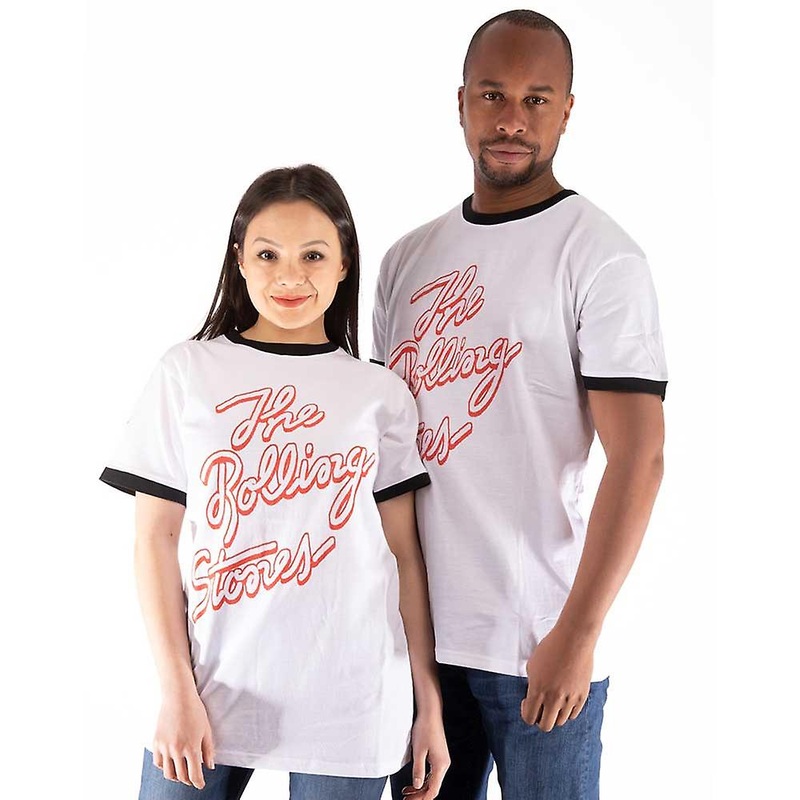The Rolling Stones Signature Band Logo Ringer T Shirt