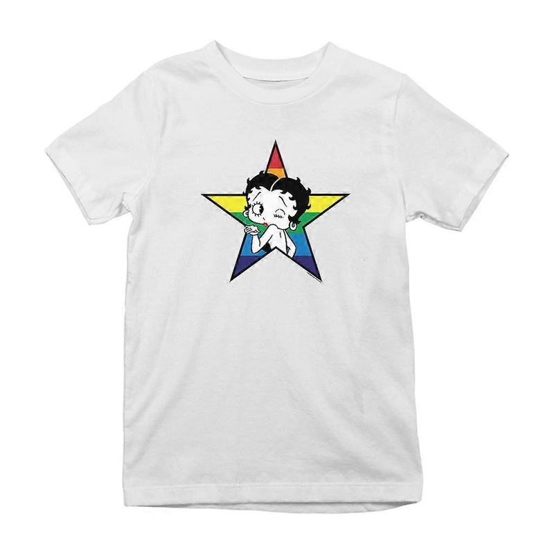 Betty Boop Star Blowing Kiss Kid’s T-Shirt