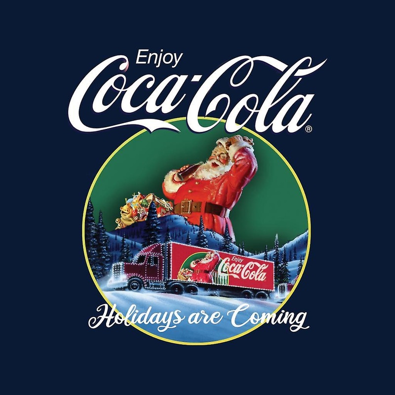 Coca Cola Holidays Are Coming Truck Men’s T-Shirt