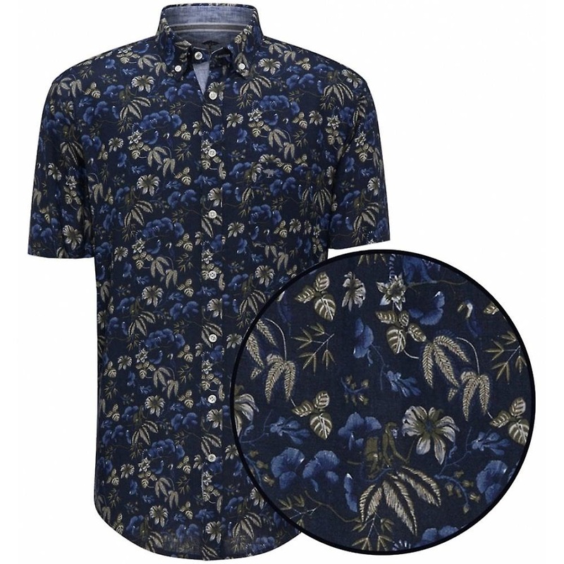 FYNCH HATTON Fynch Hatton Floral Linen Shirt