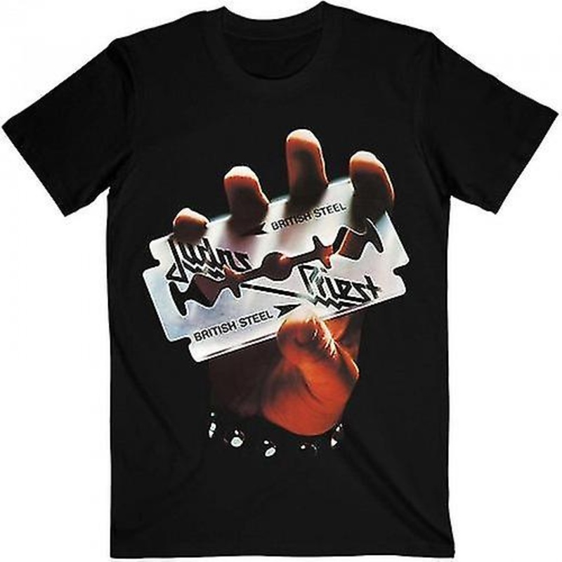 Judas Priest Unisex Adult British Steel Cotton T-Shirt