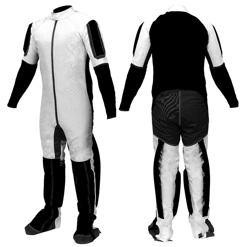 Latest Design Skydiving  White And Black Color Formation Suit  Rw-02