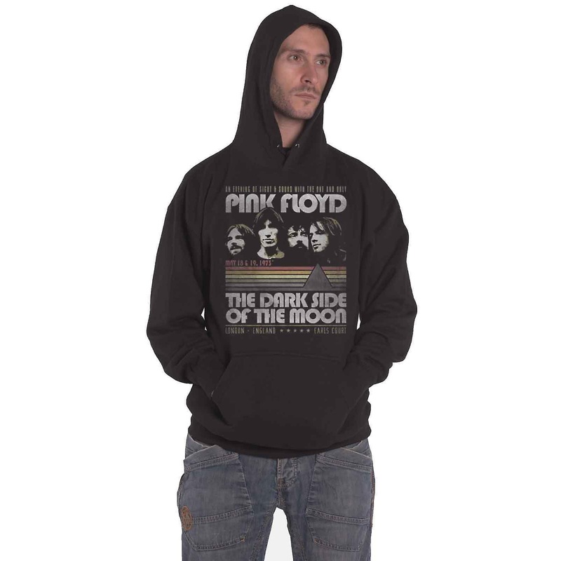 Pink Floyd Dark Side of the Moon Retro Stripes Hoodie