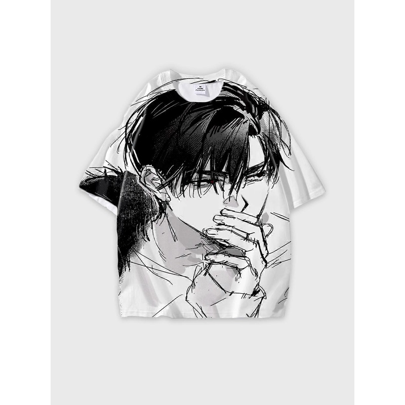 T-Shirt Round Neck, Loose Short Sleeve ALIEN STAGE Graphic Tee, Unisex Summer Casual Top V870