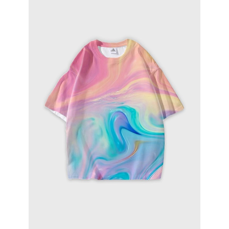 T-shirt round neck Pattern loose short sleeve JW3140