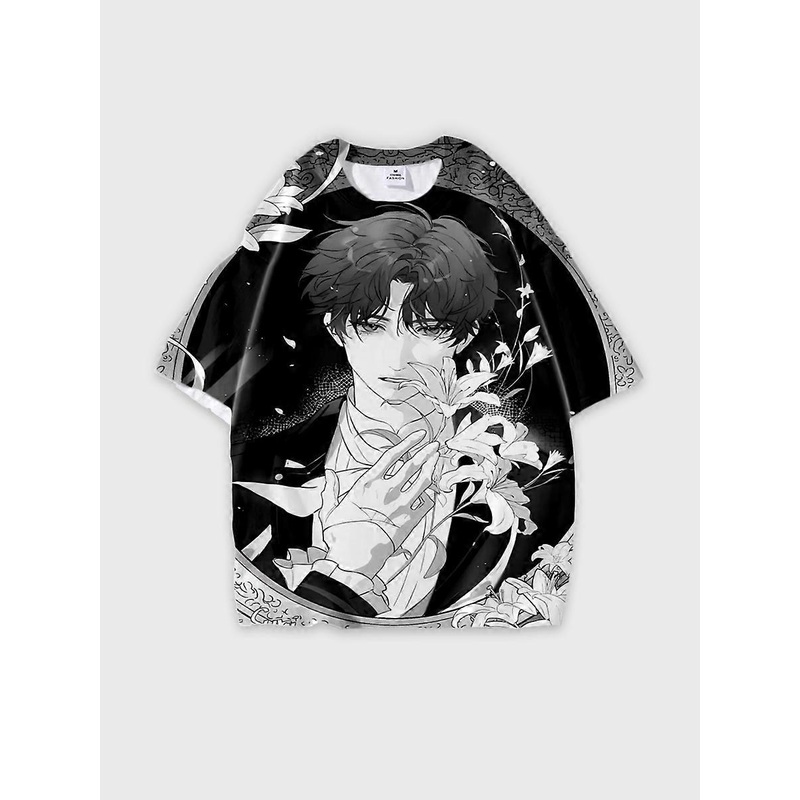 T-shirt short sleeve round neck summer casual loose B921