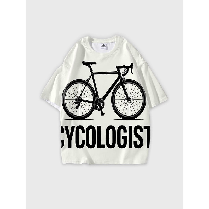 T-Shirt Short Sleeve Round Neck, Summer Casual Loose Graphic Tee, Unisex Pattern U2407