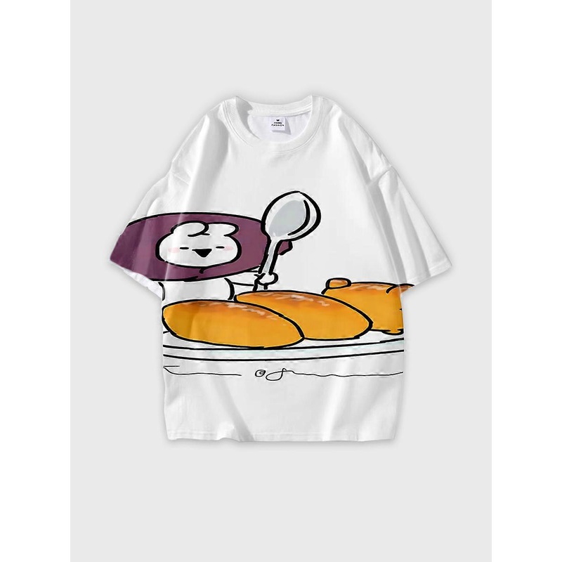 T-shirt short sleeve round neck summer casual loose K653