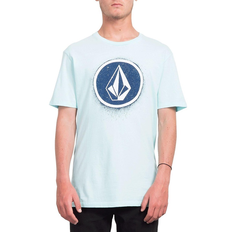 Volcom Men’s T-Shirt ~ Spray Stone mint