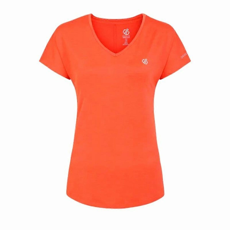 Womens Short Sleeve T-Shirt Dare 2b Dare to Be Vigilant Orange