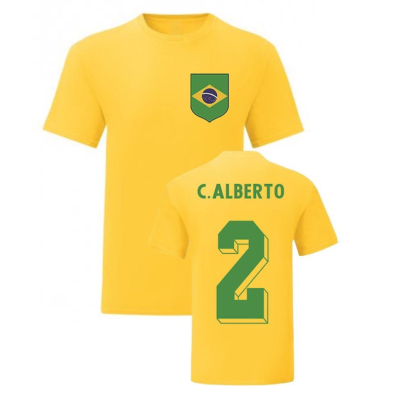 Carlos Alberto Brazil National Hero Tee’s (Yellow)