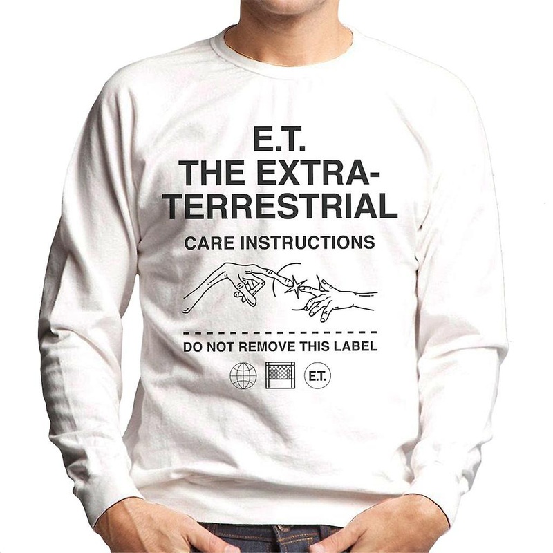 E.T. The Extra Terrestrial Care Instructions Men’s Sweatshirt