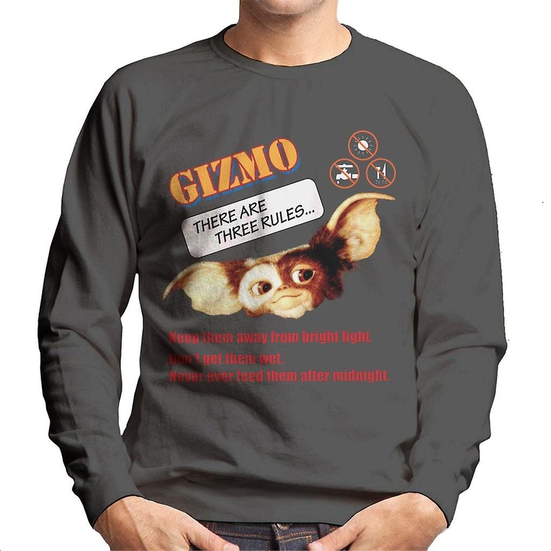 Gremlins Gizmo There Are Three Rules Men’s Sweatshirt