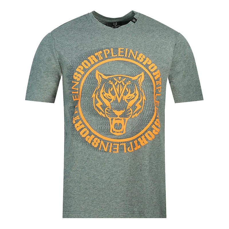 Plein Sport Scribble Layer Logo Grey T-Shirt