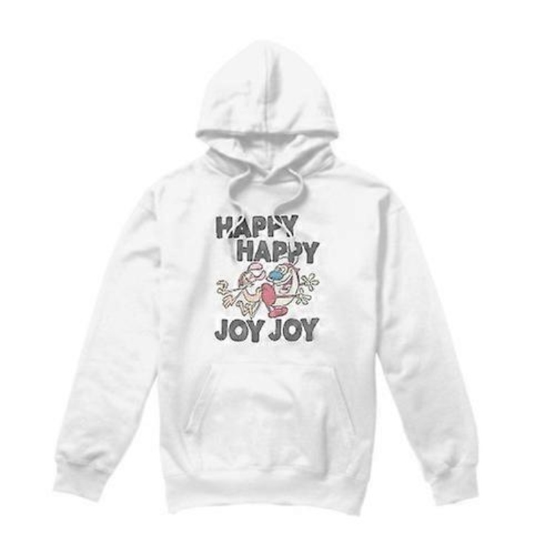 Ren & Stimpy Mens Happy Happy Joy Joy Hoodie