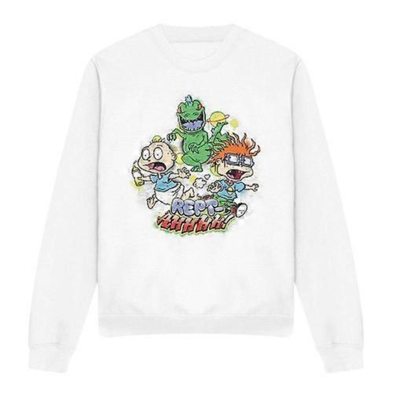 Rugrats Unisex Adult Rept-Ahhhhh! Tommy & Chucky Sweatshirt