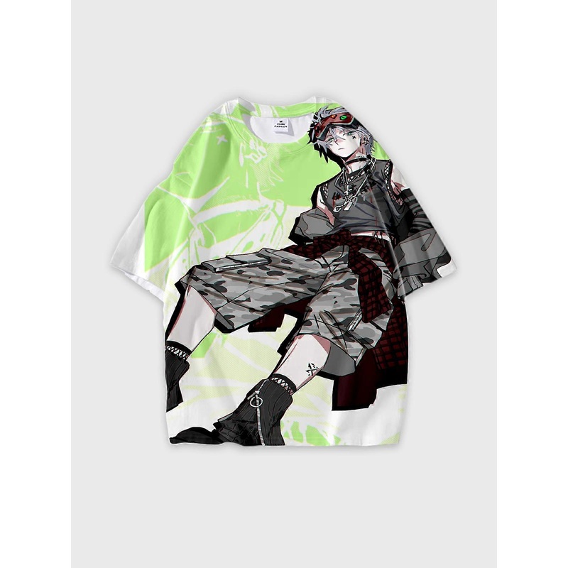 T-Shirt Round Neck, Loose Short Sleeve ALIEN STAGE Graphic Tee, Unisex Summer Casual Top V4085