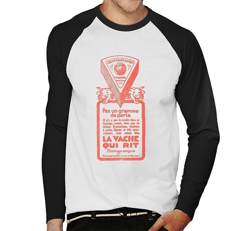 The Laughing Cow Pas Un Gramme De Perte Men’s Baseball Long Sleeved T-Shirt
