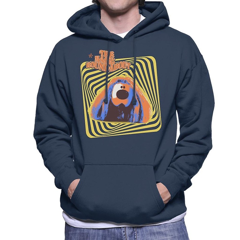 The Magic Roundabout Retro Psychedelic Dougal Men’s Hooded Sweatshirt