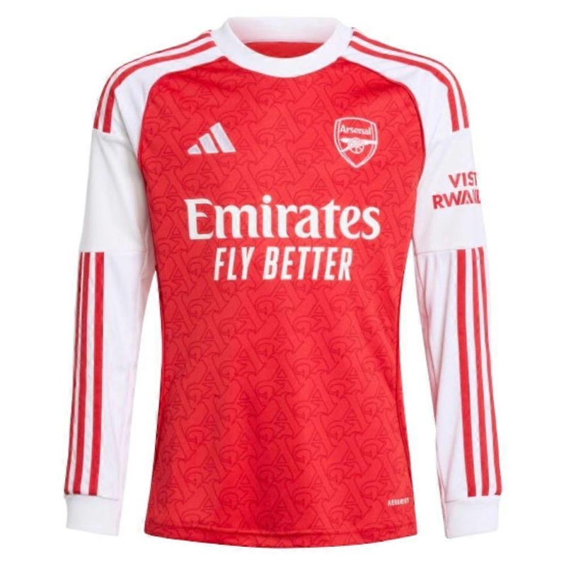 2025-2026 Arsenal Long Sleeve Home Shirt (Kids)