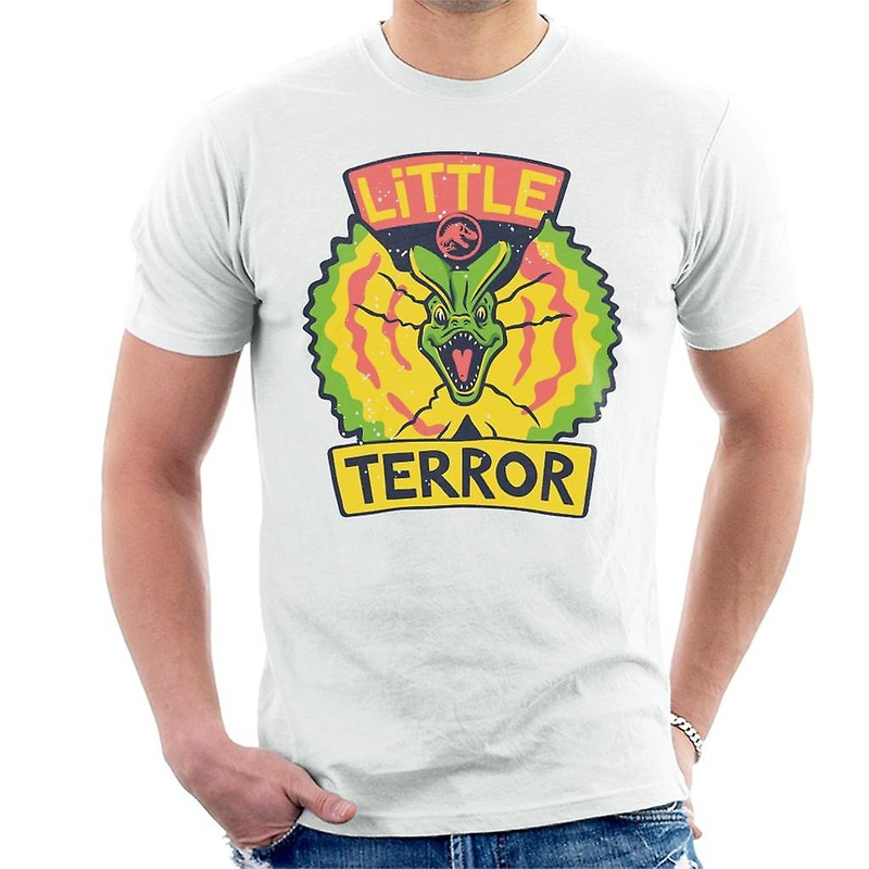 Jurassic Park Dilophosaurus Little Terror Men’s T-Shirt